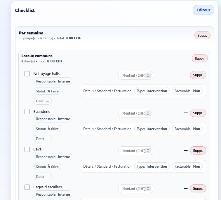 Illustration du projet :     Check-list d’entretien pour tout objet immobilier      